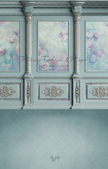 Sky Floral Victorian Wall - With Sweep Option