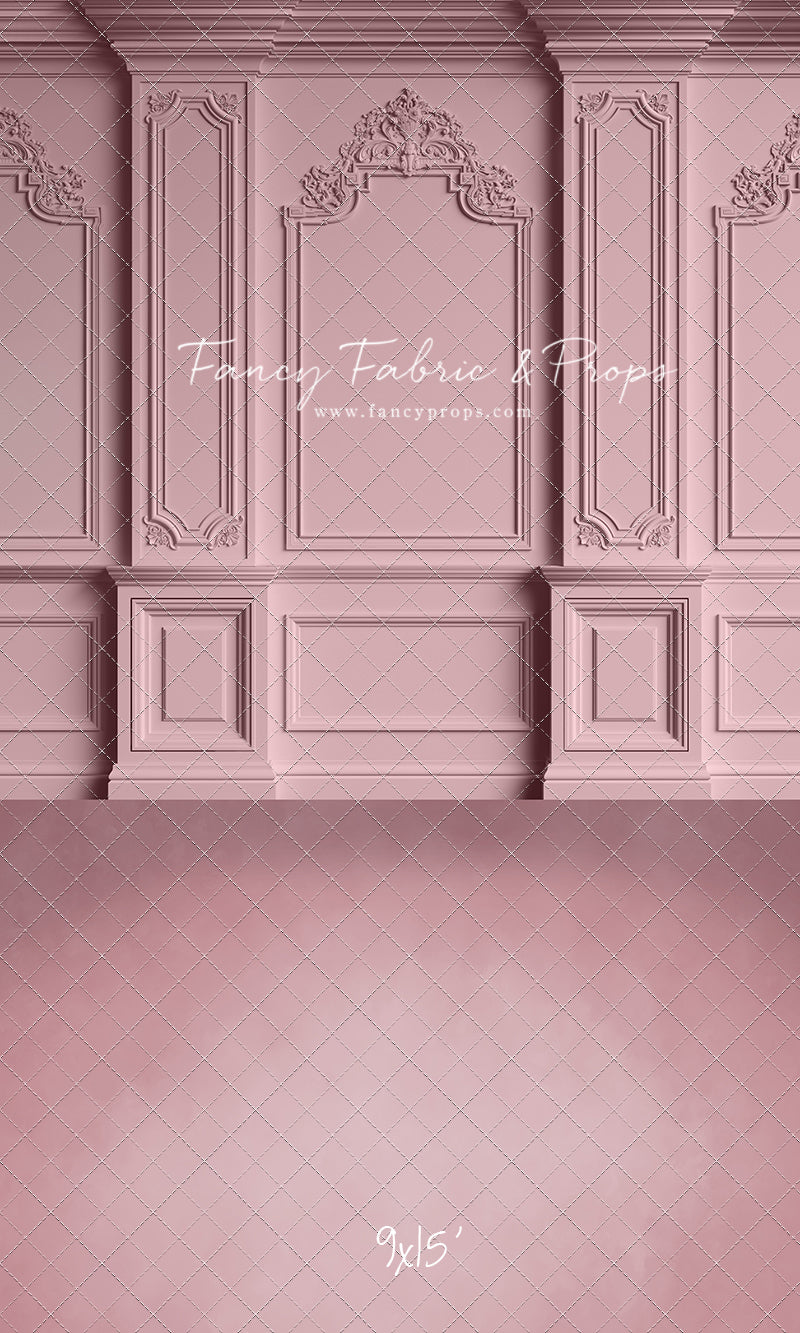 Classic Pink Victorian Wall - With Sweep Option