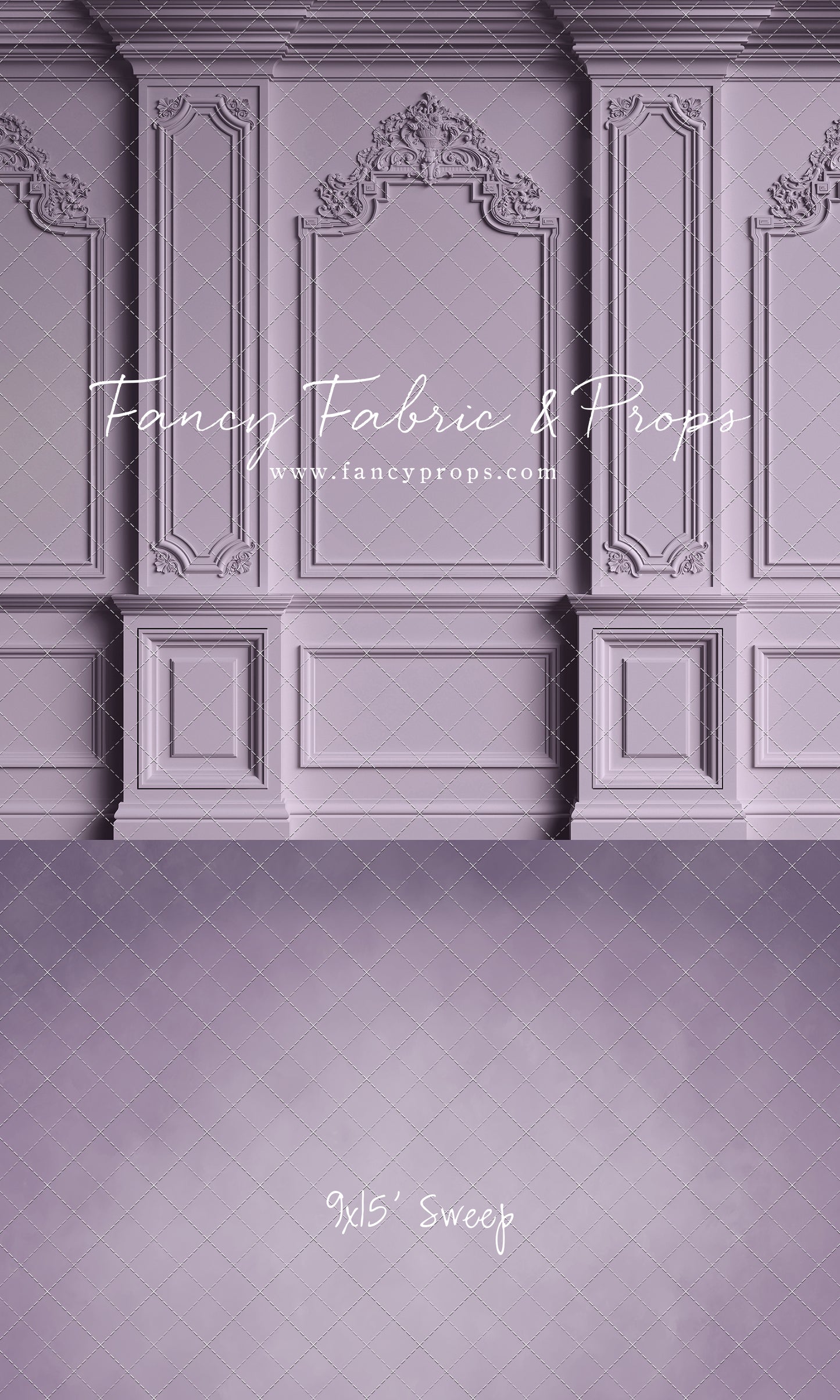 Classic Purple Victorian Wall - With Sweep Option
