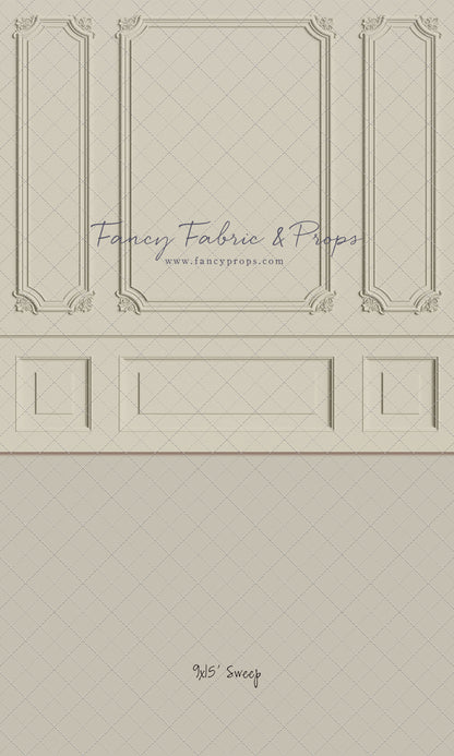 Classic Cream Wainscoting Wall - With Sweep Option