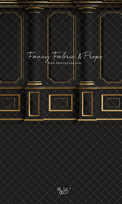 Dark Victorian Gold Wall - With Sweep Option