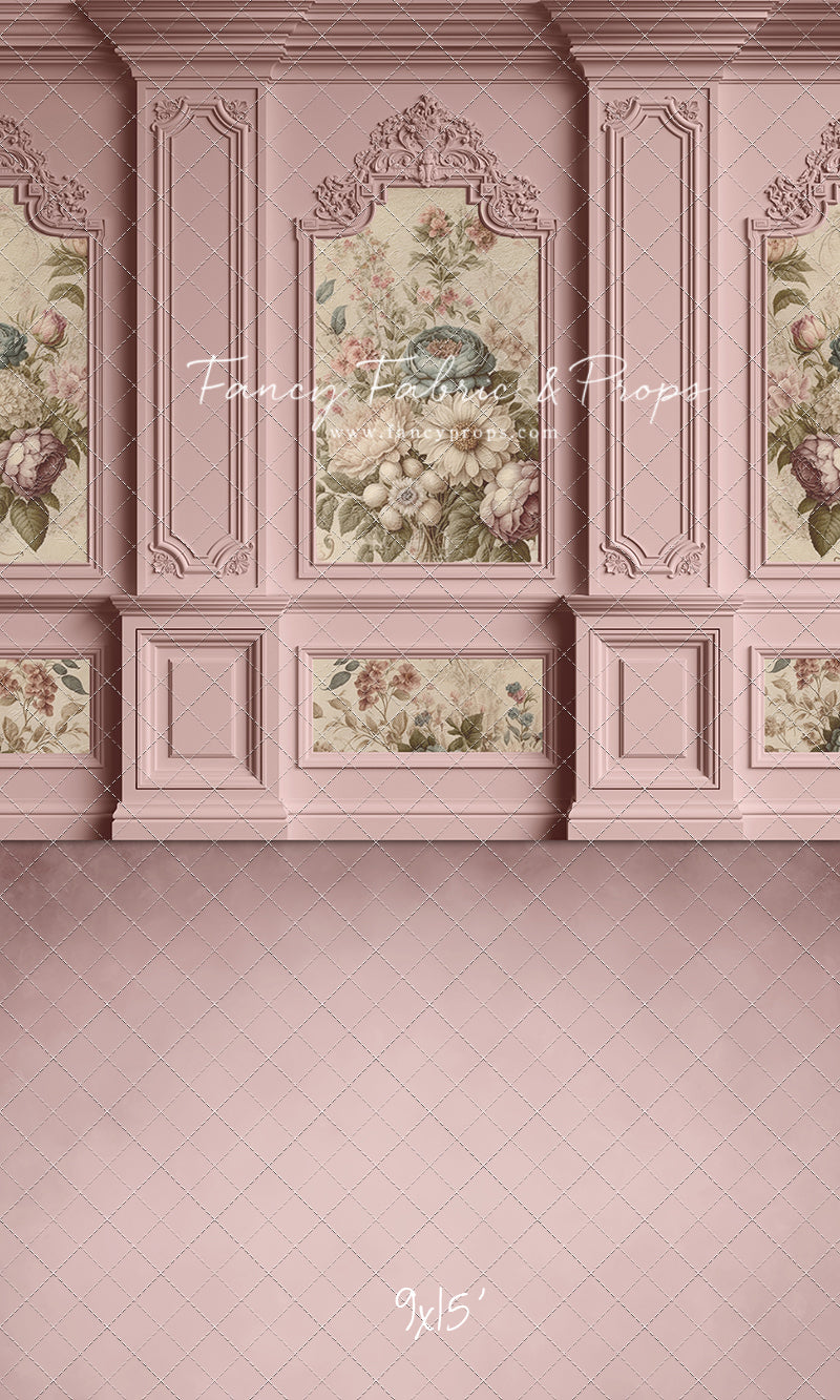 Rose Floral Victorian Wall - With Sweep Option