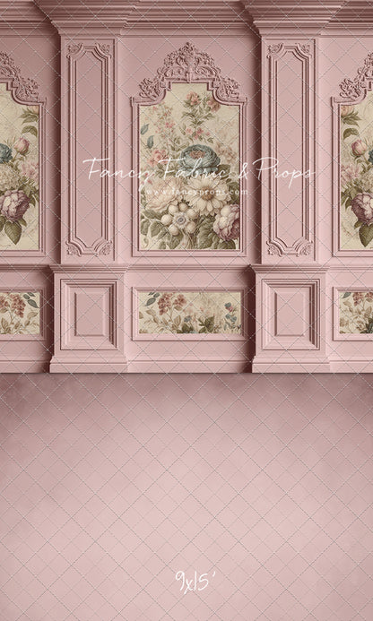 Rose Floral Victorian Wall - With Sweep Option