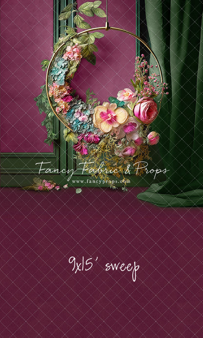 Magenta Elegant Hoop - Sweep Sizes Only