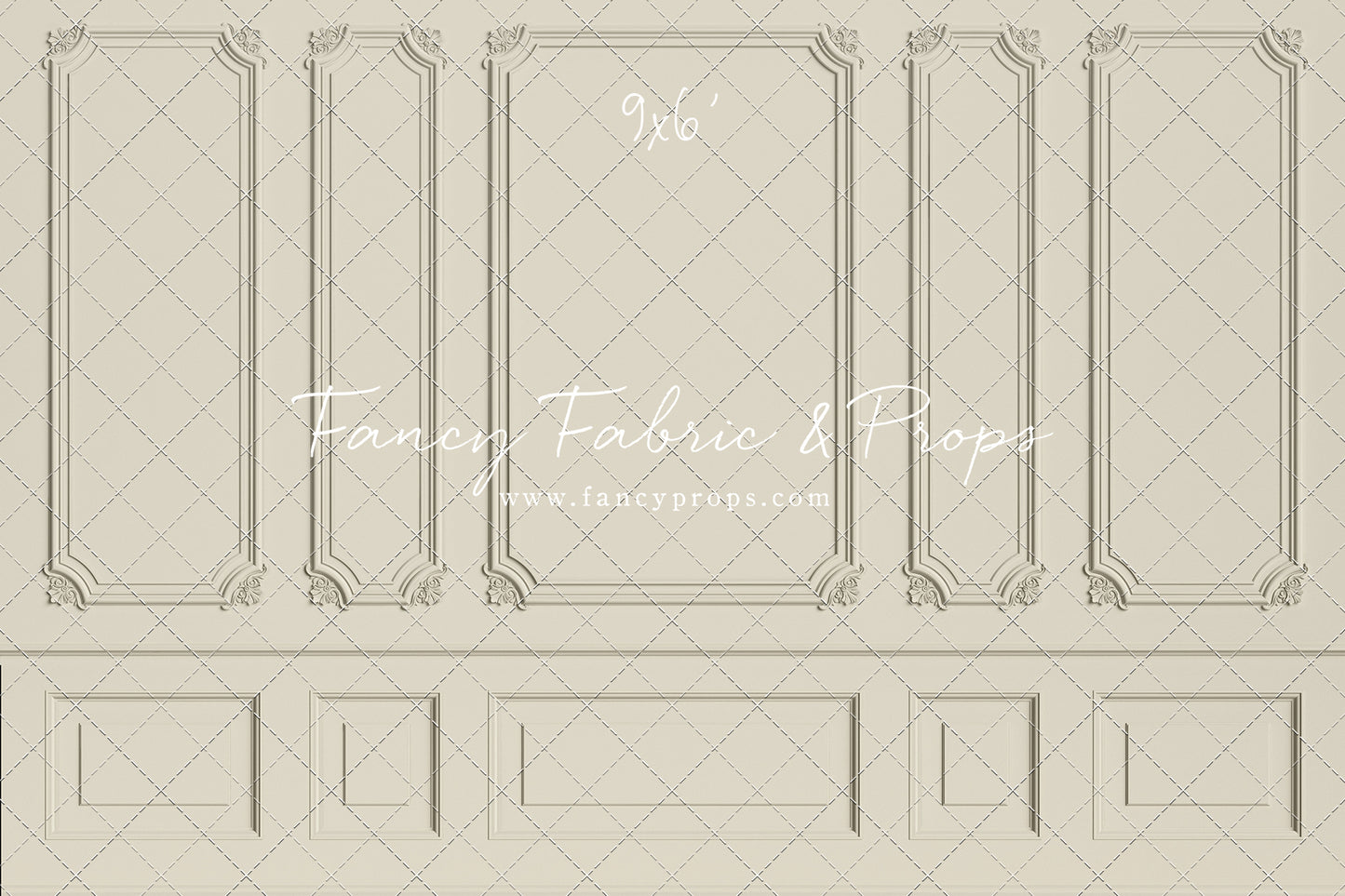 Classic Cream Wainscoting Wall - With Sweep Option