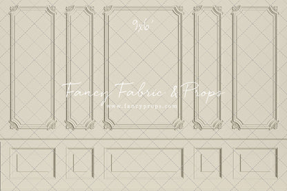 Classic Cream Wainscoting Wall - With Sweep Option