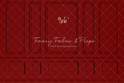 Classic Red Wainscoting Wall - With Sweep Option