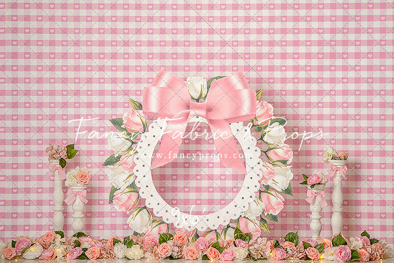 Pink Rose Wreath
