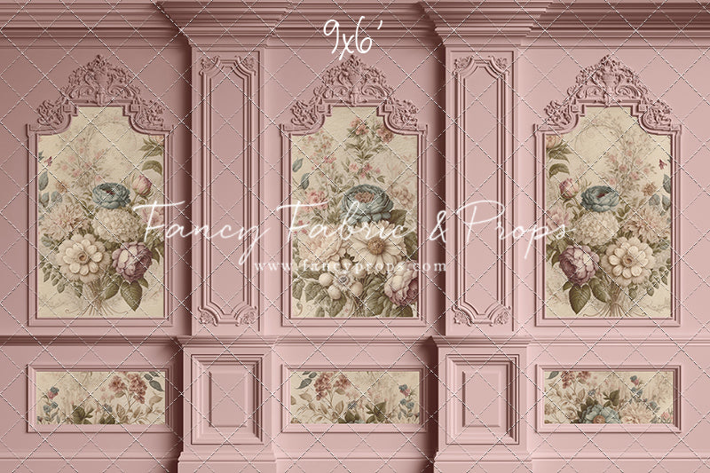 Rose Floral Victorian Wall - With Sweep Option