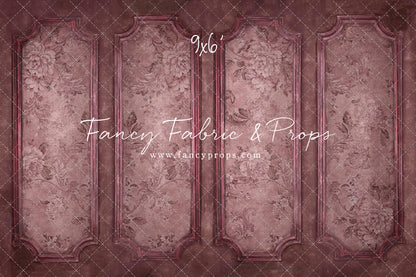 Rose Floral Wainscoting Wall