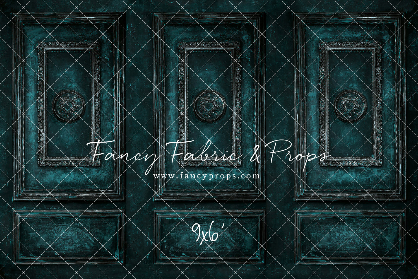 Teal Antiqued Wall