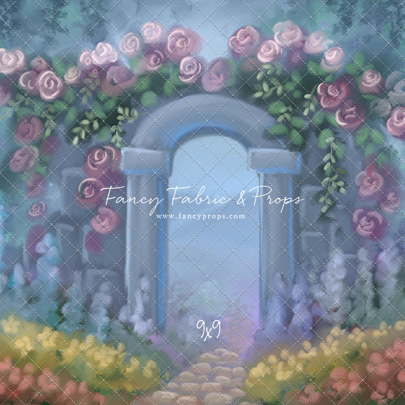 Blushing Rosette Archway
