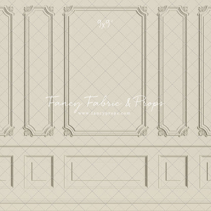Classic Cream Wainscoting Wall - With Sweep Option