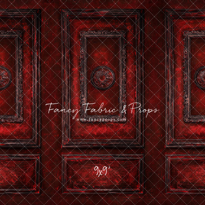 Crimson Antiqued Wall