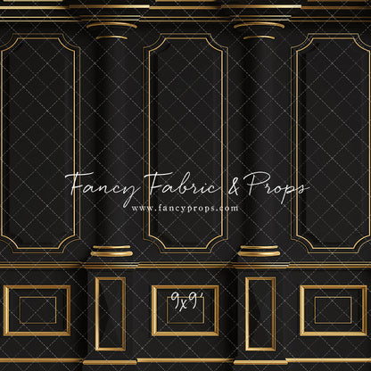 Dark Victorian Gold Wall - With Sweep Option