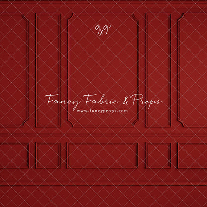 Red Wainscoting Wall