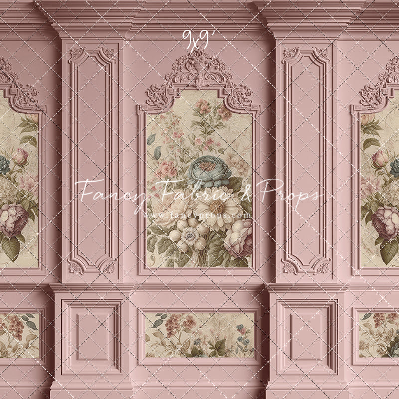 Rose Floral Victorian Wall - With Sweep Option
