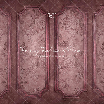 Rose Floral Wainscoting Wall
