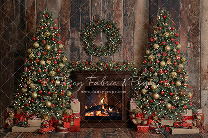Berry Cozy Fireplace