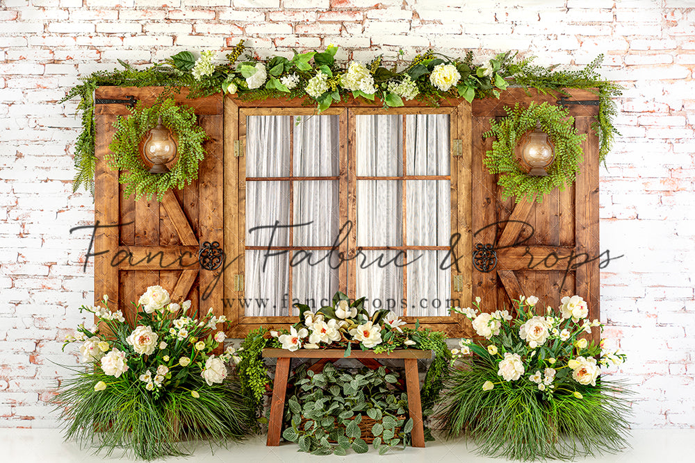 Botanical Floral Window