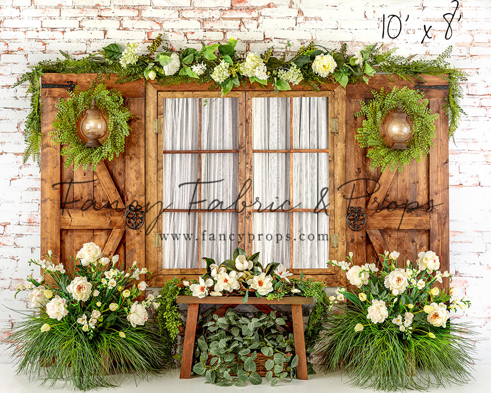 Botanical Floral Window