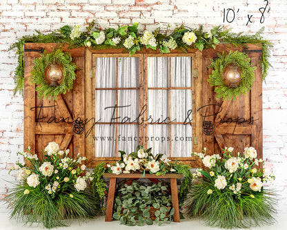 Botanical Floral Window