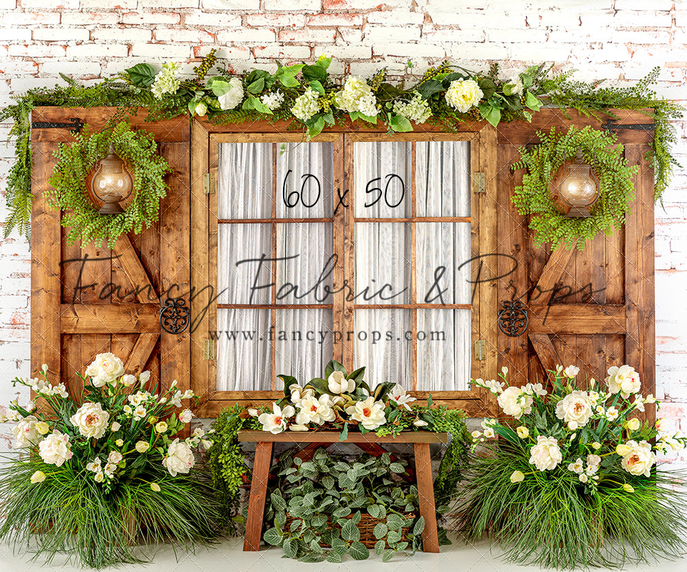 Botanical Floral Window