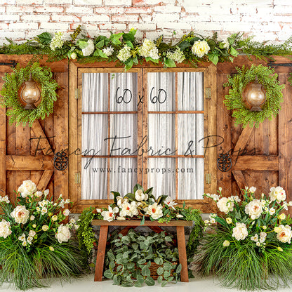 Botanical Floral Window