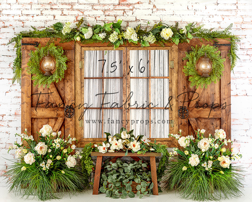 Botanical Floral Window