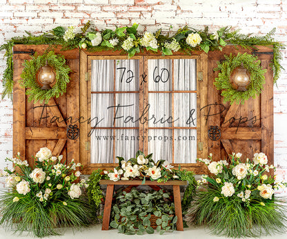 Botanical Floral Window