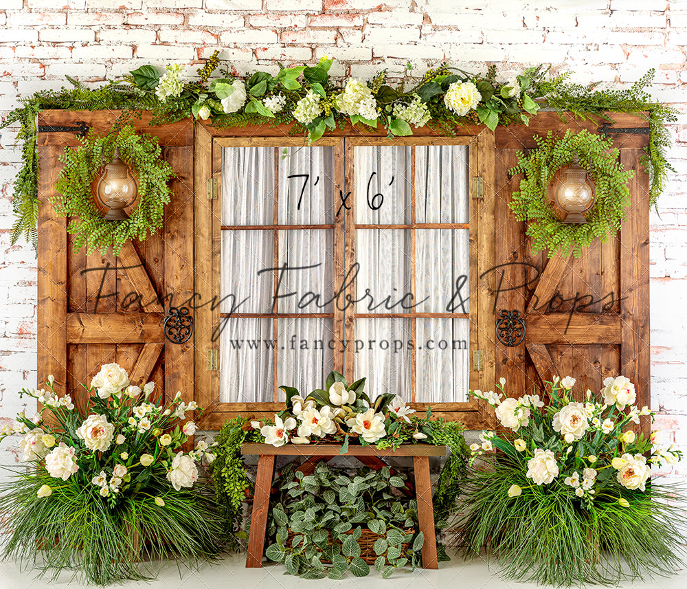 Botanical Floral Window