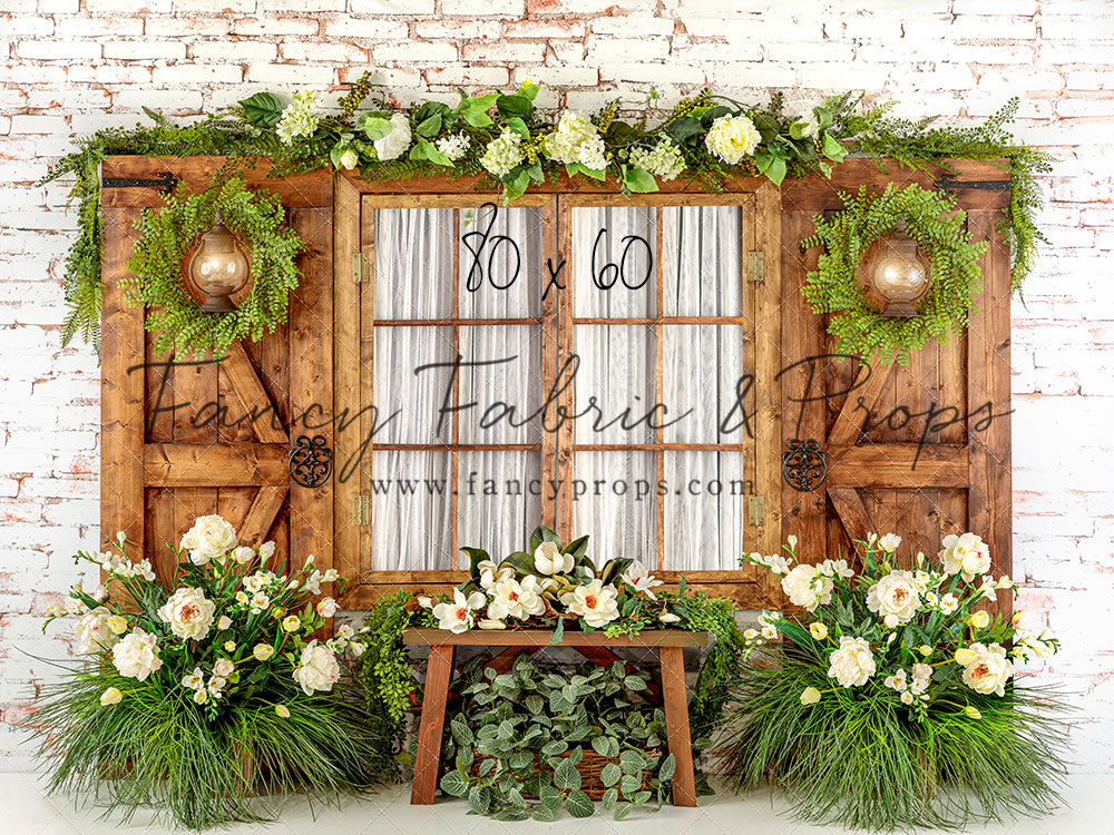 Botanical Floral Window