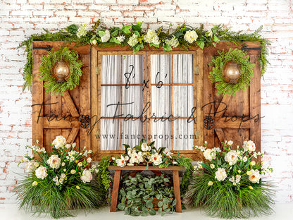 Botanical Floral Window