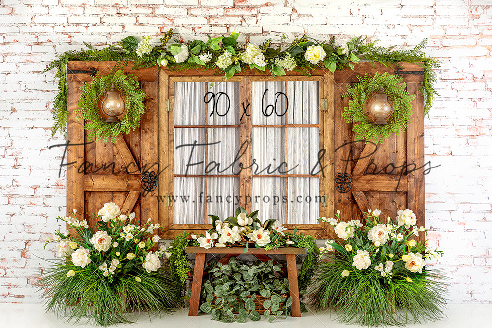 Botanical Floral Window