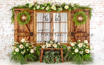 Botanical Floral Window