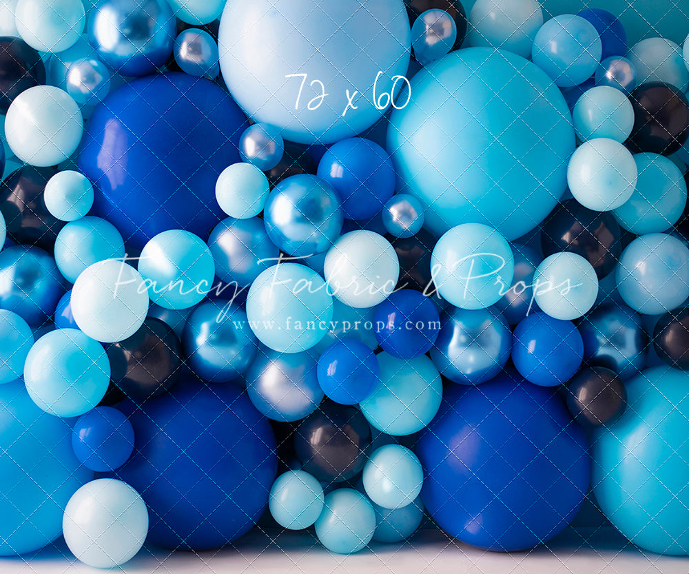 Bubble Blues Balloon Wall