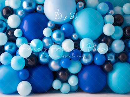 Bubble Blues Balloon Wall