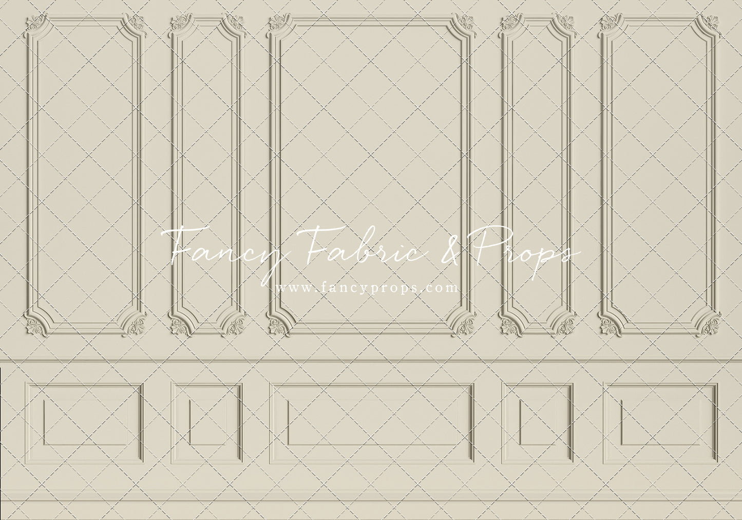 Classic Cream Wainscoting Wall - With Sweep Option