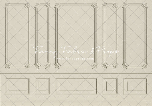 Classic Cream Wainscoting Wall - With Sweep Option