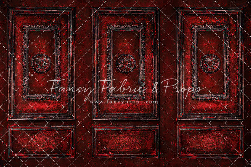 Crimson Antiqued Wall