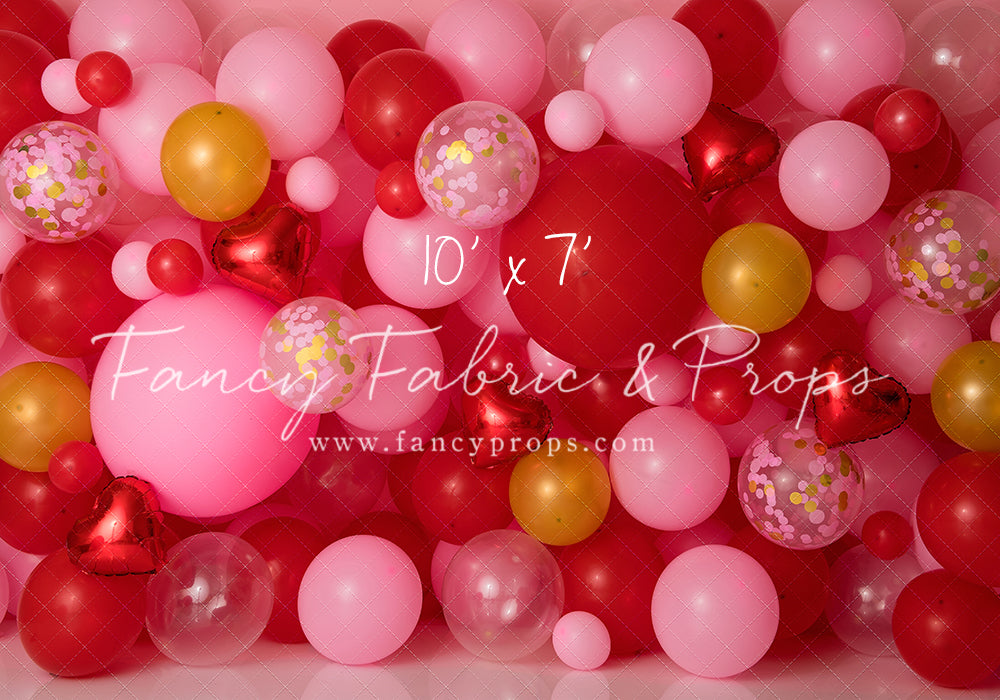 Golden Valentine Balloon Wall