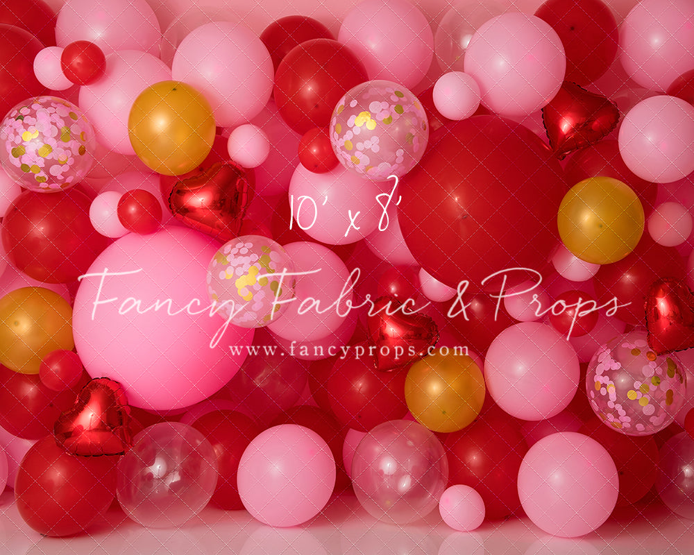 Golden Valentine Balloon Wall