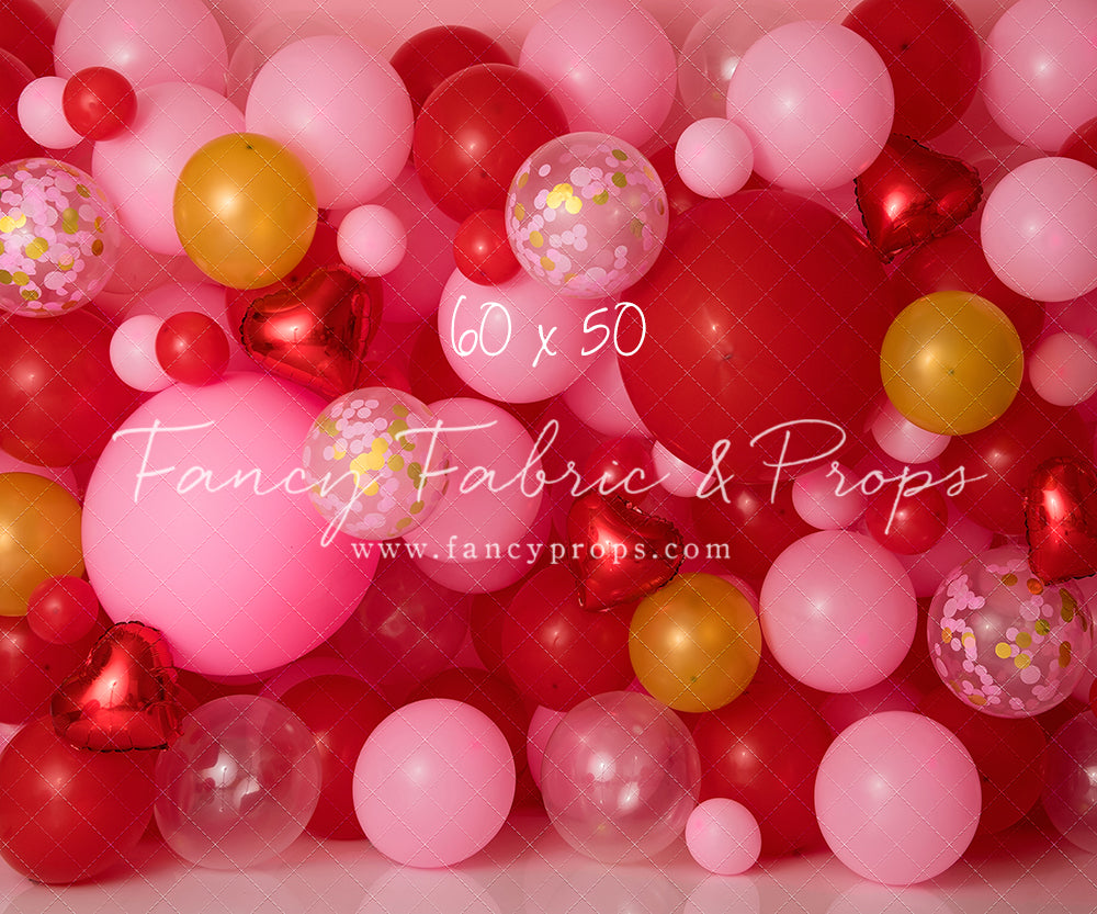 Golden Valentine Balloon Wall