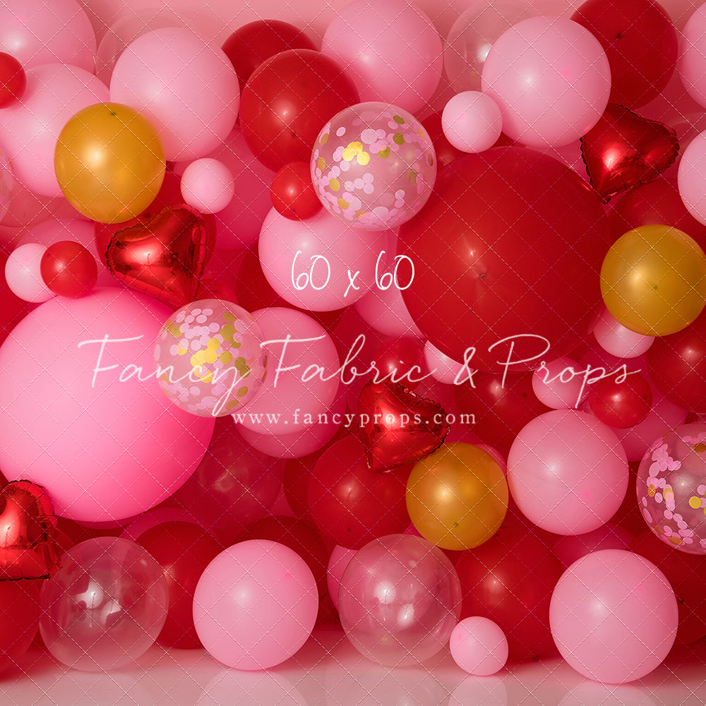 Golden Valentine Balloon Wall
