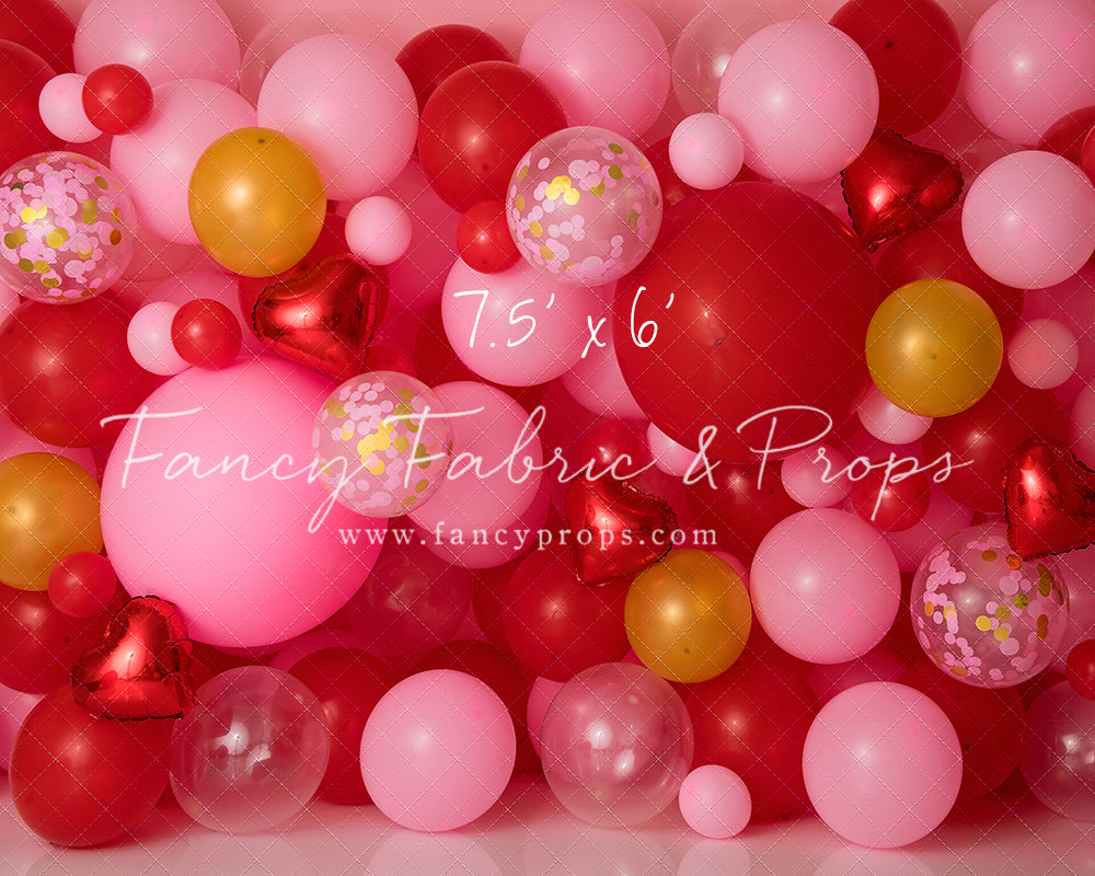 Golden Valentine Balloon Wall