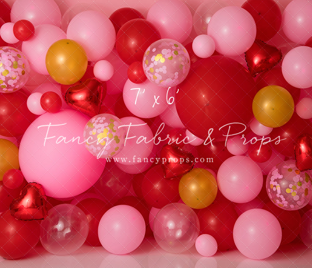 Golden Valentine Balloon Wall