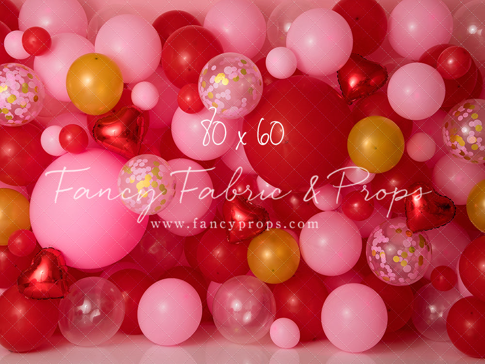 Golden Valentine Balloon Wall