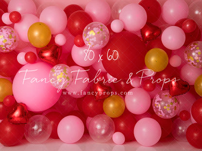Golden Valentine Balloon Wall