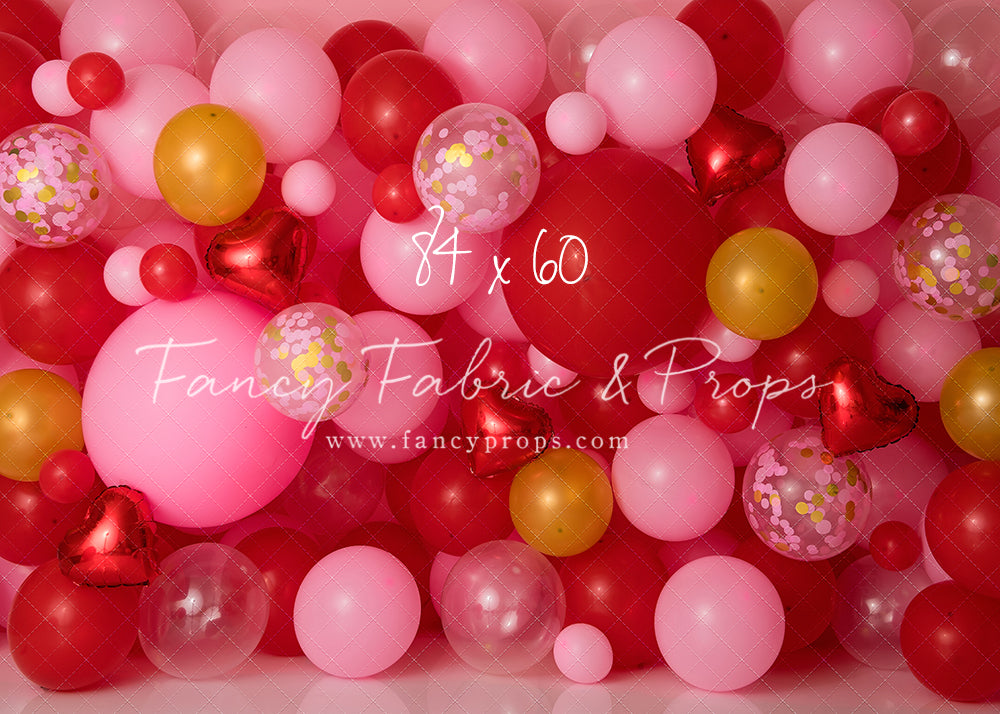 Golden Valentine Balloon Wall