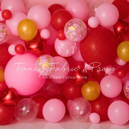 Golden Valentine Balloon Wall